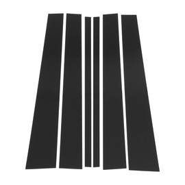 Hihaha Door Pillar Window Trim for Ford Expedition 1997-2017 Front Rear Left Right Anti Scratch Sticker Pillar Posts Door Outer Exterior Cover 6 Pcs Black