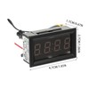 NOLITOY Car Dashboard Digital Clock with Temperature Voltage Display LED