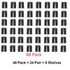 JSP Manufacturing 1" Diameter Post Wire Shelf Clips Shelving Split