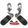 XFMT Chrome 1 1/4" 32MM Short Angled Footpegs Highway Engine