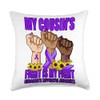Fight Is My Fight Hidradenitis Suppurativa My Cousin's Throw Pillow,