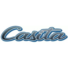 RV Decals 4U "CASITA" RV LOGO Graphic decal lettering 20.75" x 5" MADE FRESH NOT OLD