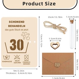 Money Gifts Birthday 30, Wooden Gifts for 30th Birthday with Birthday Card for Wife Man, Funny Birthday Card 30 Gifts for Friends, Family (30)