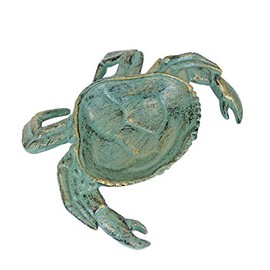 Beachcombers 7.87" Metal Crab Trinket Dish