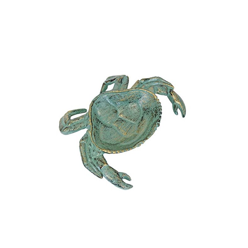 Beachcombers 7.87" Metal Crab Trinket Dish