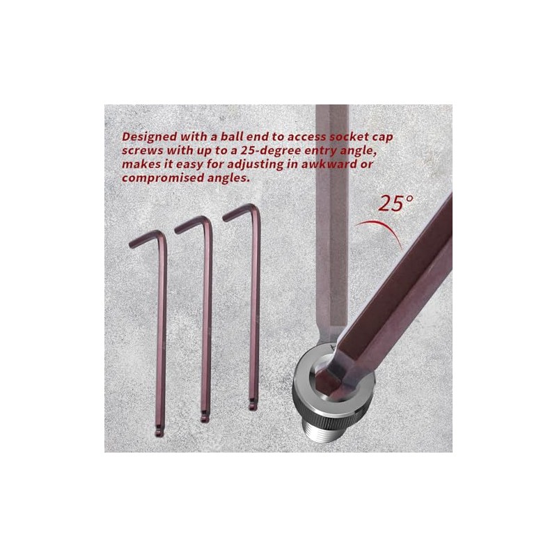 3/16" Hex Key Wrench L Shaped Ball End Allen Wrench