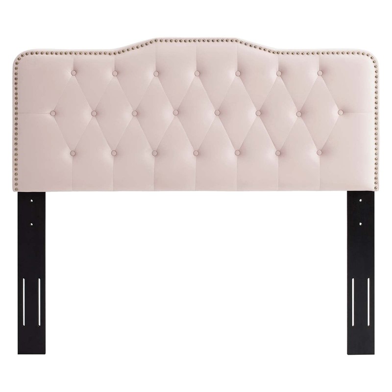 Modway MOD-6410-PNK Sophia Tufted Performance Velvet Full/Queen Headboard, Pink