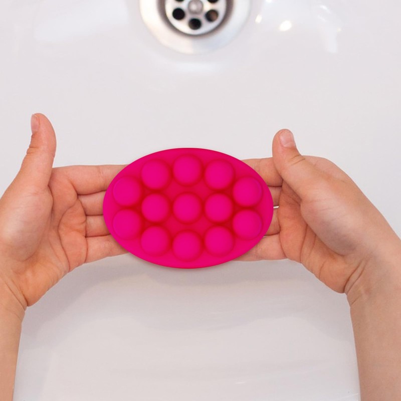 WOOPSOO 2 Pcs Massage Soap Molds Massage Silicone Molds Cake