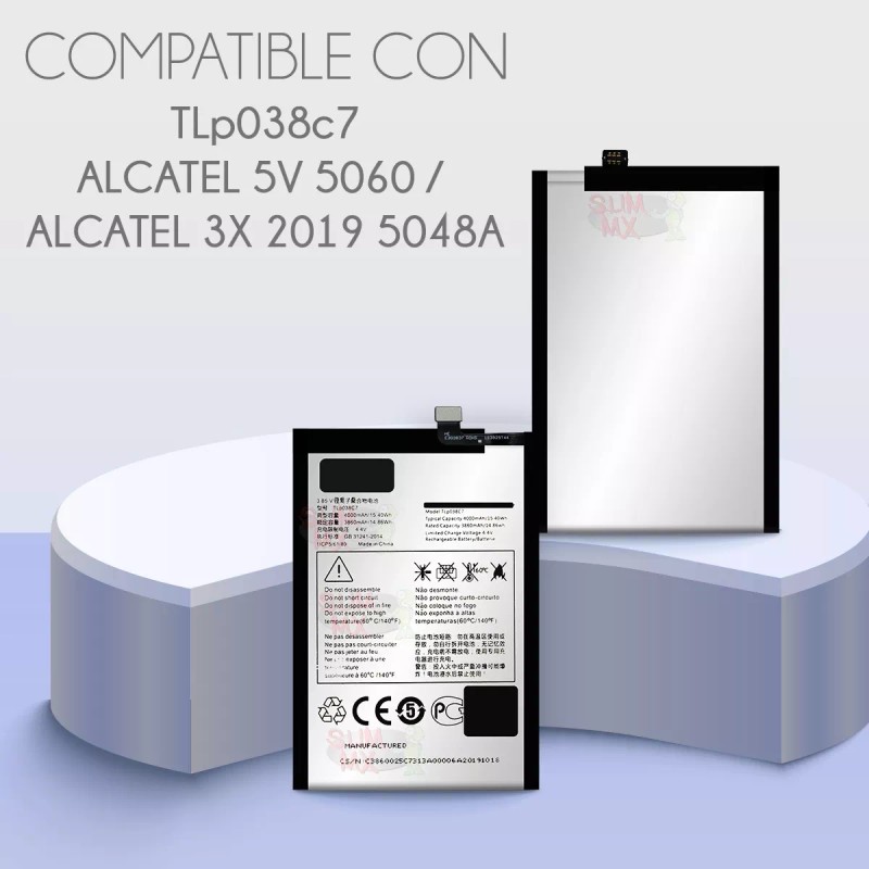 Slim Company Bateria Para Alcatel 5v 5060 3x 2019 5048a