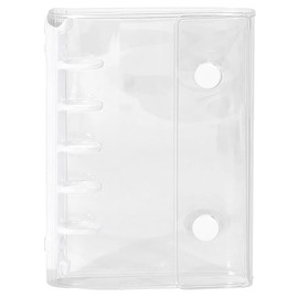 Transparent Seal Pad, No Inner Pages, Binder, Notebook, Sticker Book, Photo Album, PVC Material, Abrasion Resistant, Tri-fold Structure, M5 Portable, Convenient, Page Freely Replacement, Lightweight