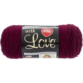 Red Heart Love Yarn-24/Pk-Merlot, 24/Pk, Merlot 24 Pack