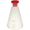 Azlon 541905-0500 Polypropylene 500mL Heavy Wall Autoclavable Erlenmeyer Flask with
