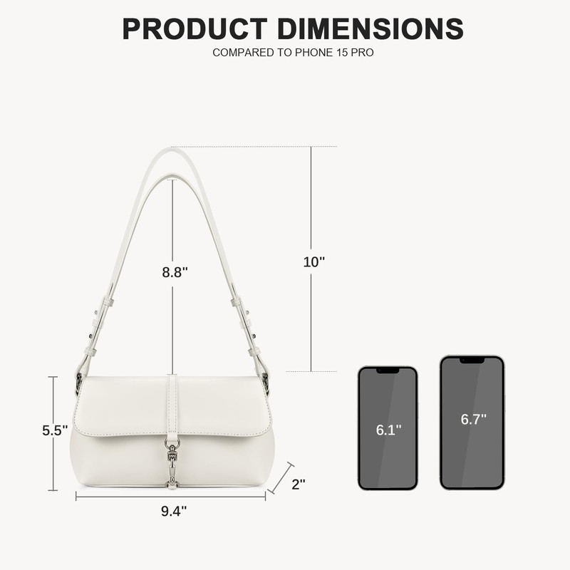 BOSTANTEN Small Purses for Women Trendy Leather Shoulder Bag with