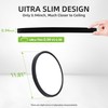 hykolity 12 Inch Selectable CCT LED Round Flat Panel Light,