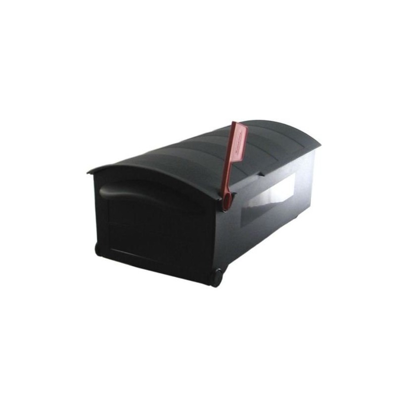 Solar Group GMB515B01 Medium Black Weather Resistant Rural Mailbox