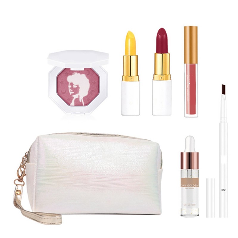 Multifunctional Makeup Set Eyebrow Pen Lipstick Serum Cosmetic Kit