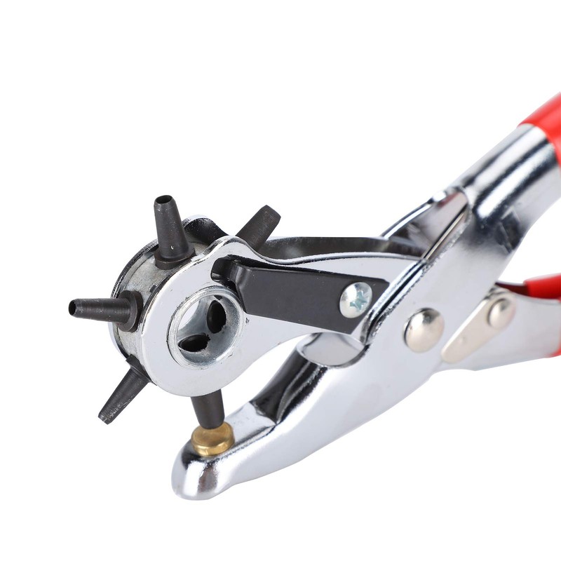 Alicates Perforadores de Cinturón de Cuero Herramienta de Perforación Multifunción