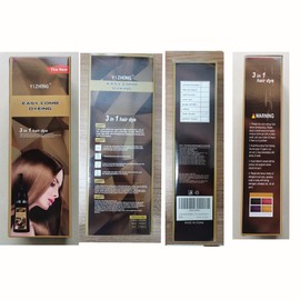 Dark Blonde Hair Dye Shampoo Permanent YIZHONG Hair Color For 100% Gray Coverage Women Men Dark Easy Comb Dyeing (dark ash blonde) (dark ash blonde)