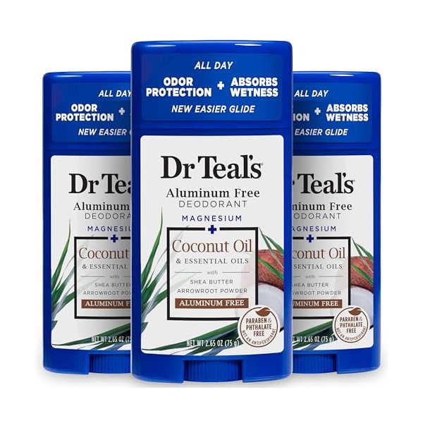Dr Teal's Dr Teal's Aluminum Free Deodorant, Coconut Oil with