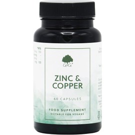 Zinc (picolinate) & Copper (gluconate) Capsules | 15mg Zinc & 1mg Copper per Capsule | 60 Vegan Capsules | G&G Vitamins