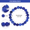Natural Stretch Lapis Lazuli Bracelet 10mm Healing Crystal Beads Bracelet