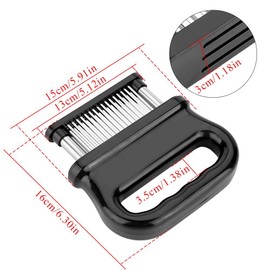 Meat Tenderizer with 48 Stainless Steel UltraNeedle Blades Kitchen Cooking Tool Best for Tenderizing, BBQ, Marinade Steak Beef