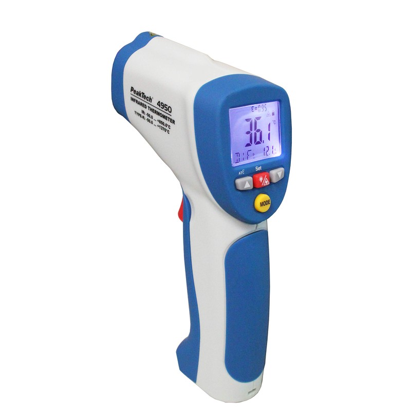 PeakTech 4950 Infrared Thermometer 850 °C with Type K