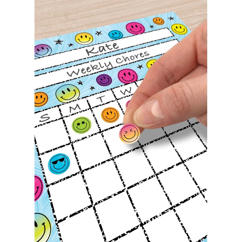 Teacher Created Resources Brights 4Ever Smiley Faces Mini Stickers Valu-Pak