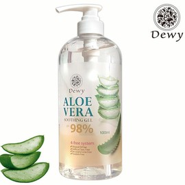 Dewy Aloe Vera Soothing Gel 1000ml 1 Bottle / Large Size Aloe Gel / Dewy 알로에베라 수딩젤 1000ml 1개알로에젤 대용량