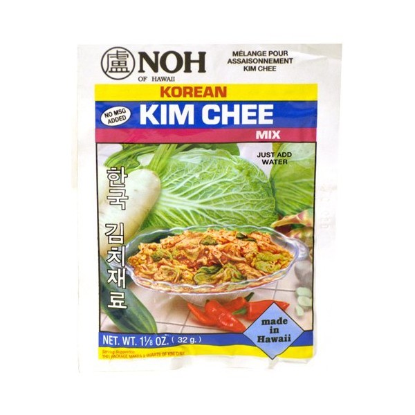 All Natural NOH Korean Kim Chee Seasoning Mix 1.125oz x 4pk