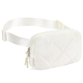 BesTour Belt Bag for Women Men Fashionable Crossbody Fanny Pack for Women Waist Bag with Adjustable Strap White