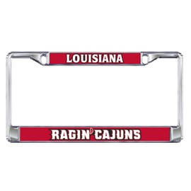 Craftique Louisiana-Lafayette Plate Frame (Domed LA Ragin Cajuns Frame (45018))