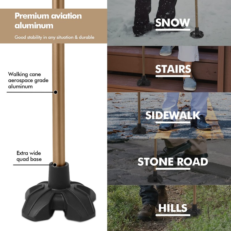 GPTCAMP G1 Walking Stick, Walking Cane for Women & Men