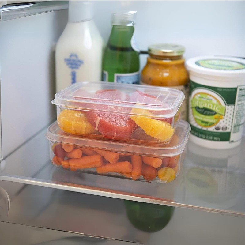 Lustroware Micro Clear Food Storage Container Set of 3 with