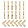 sourcing map 18Pcs Invisible Brass Barrel Hinge, 25x4mm Concealed Hinges,