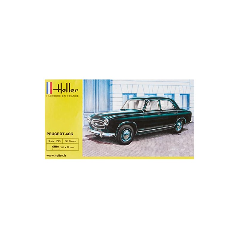 Heller 80161 Peugeot Modellbausatz, Weiß, M