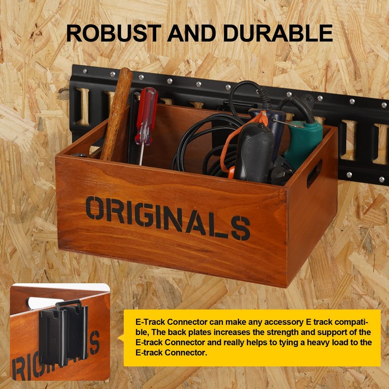 2 Pack E-Track Connector| E-Track Double Fittings for E Track