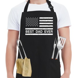 Cooking Aprons for Dad - Men's Funny Chef BBQ Grill Apron