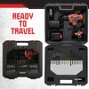 71-Piece Drill Set - 20V Cordless Drill with 21+1 Torque