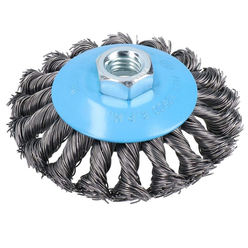 4 Pack Twist Knot Wire Brush/Wheel 115mm for Angle Grinder