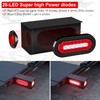 RONSTA 2 Pcs Trailer Light Steel Boxes Housing Kit with