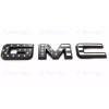 Auto Front & Rear GMC Black USA Flag OVERLAY Emblem