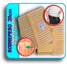 Faja Transpirable Bariatrica Para Sobrepeso 20 Cm Ventilada
