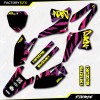 Factory EFX Retro Blk Yel Fierce Racing Graphics Sticker Kit