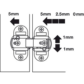 HPNK Limited- Concealed Mortice Hinge, 180°, for Folding Doors