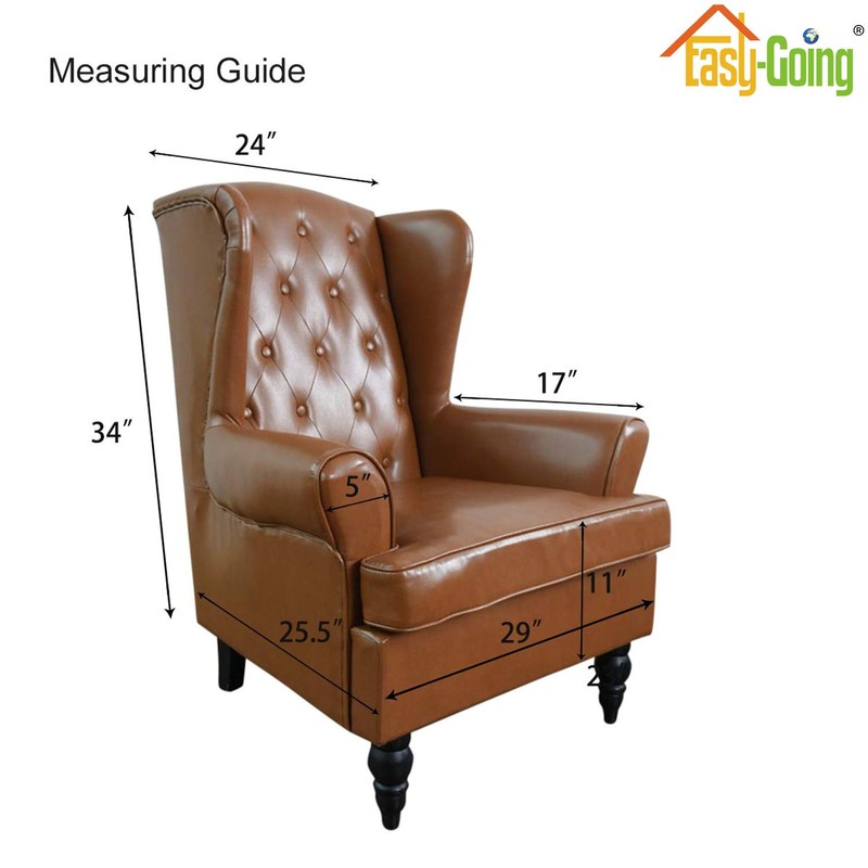 Easy-Going Stretch Wingback Chair Sofa Slipcover 1-Piece Sofa Cover Furniture