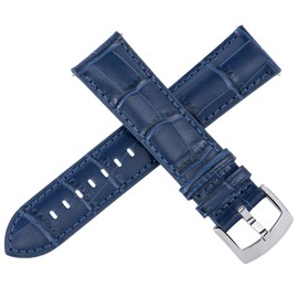 OTTOODY Alligator Grain Leather Watch Bands, Quick Release Top Grain Leather Watch Straps for Men & Women - Choice of Color & Width 18mm, 20mm, 21mm or 22mm, Wristband for Watch & Smartwatch