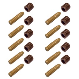 cyclingcolors 10x Furniture Connectors Plastic Guide Pin Connecting Pins for Tables Extending Tables, Light Brown