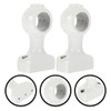 2pcs Heavy Duty Wooden Curtain Rod Brackets Wood Holders for