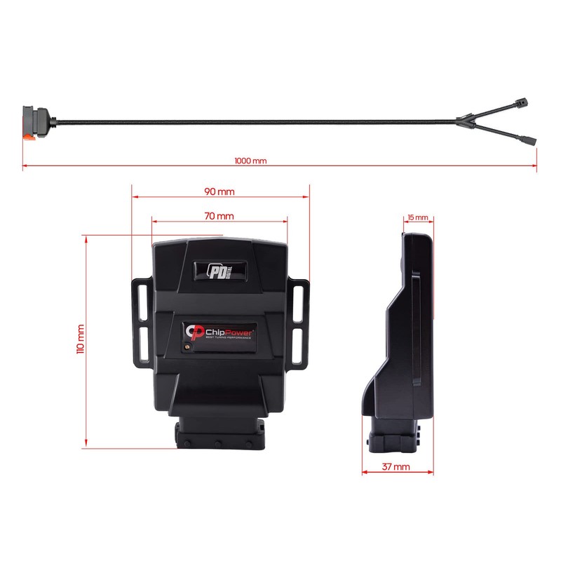 ChipPower Chip Tuning Box for A3 (8P) 1.9 TDI 77kW